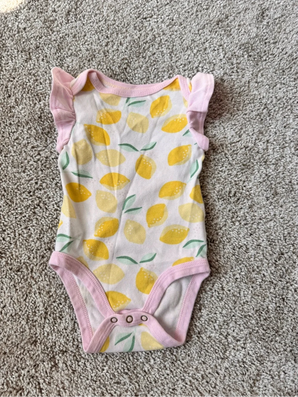 Baby Girl Outfit Bundle Lemon Tutu Baby Outfit Yellow Pleated Dress 0-3 Months